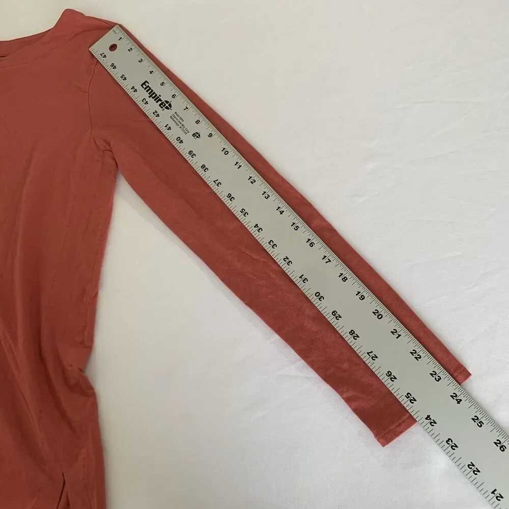 J Jill Luxe Supima Forward-Seam Tunic‎ Top Women S Petite Long Sleeve Stretch - Picture 8 of 8